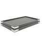 Rpinkal Premium Velvet Foam Padding Fabric Stackable Jewellery Trays 12 x 9 Inch (Grey) (Set of 2)