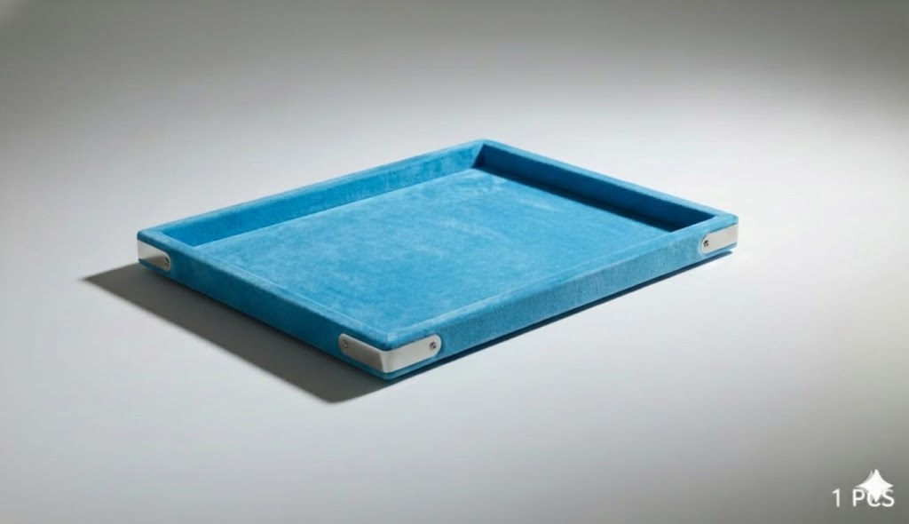 Rpinkal Sky blue Jewellery Display Organizer Tray 12 x 9 Inch (Sky blue)
