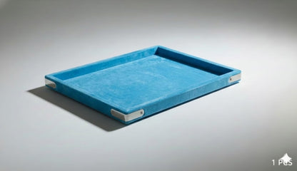 Rpinkal Sky blue Jewellery Display Organizer Tray 12 x 9 Inch (Sky blue)