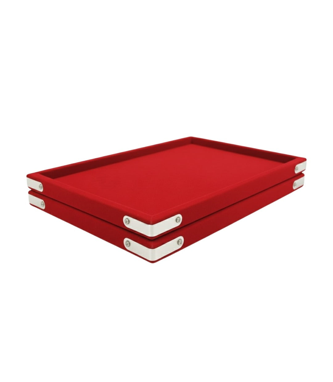 Rpinkal RED Velvet Jewellery Finding Beading Tray 12 x 9 Inch (RED) 1 PCS