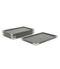 Rpinkal Jewellery Display Organizer Tray Velvet Beading Tray 12 x 9 Inch (Grey) (Pack of 4)